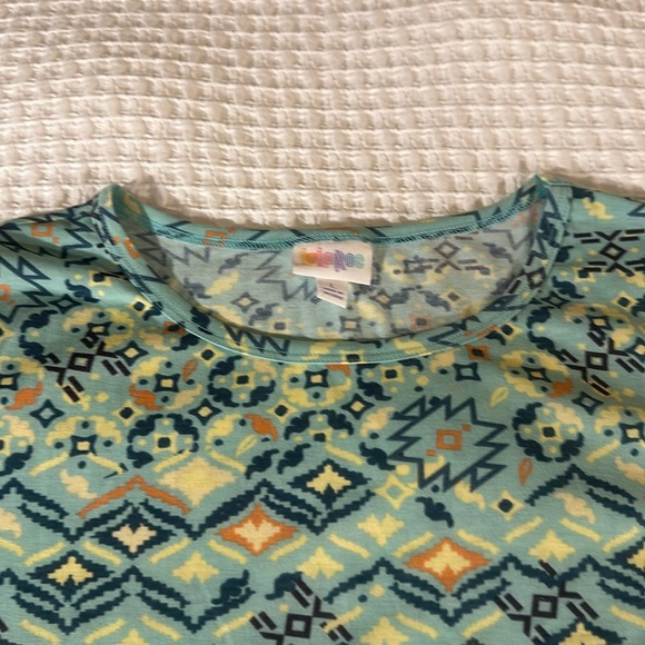 LuLaRoe Women’s Julia Dress/Size: Large/Color: Diamond Starburst Design (NWT) - Picture 4 of 10